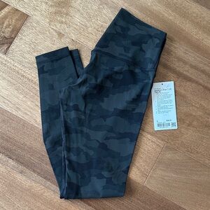 lululemon athletica Women’s Green / Black Align HR Camo Leggings 28inches